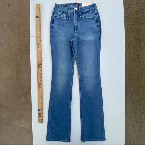 NYDJ Slim Bootcut Denim Slimming Lift Tuck Tech Jeans Sz 00 24 - Picture 1 of 10